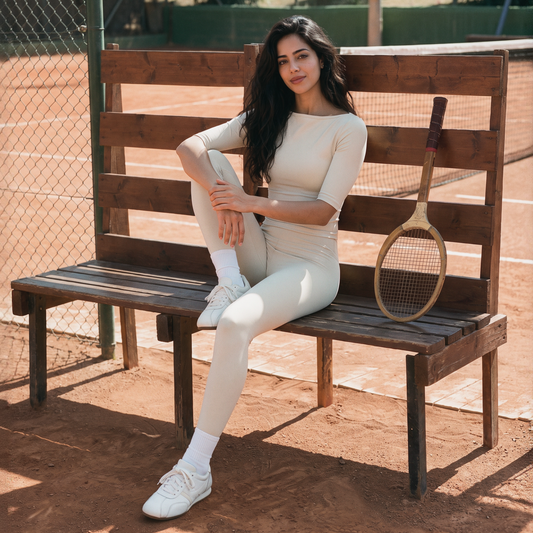 Wholesale Women’s Mid-Sleeve Top & High-Waist Leggings Yoga Set