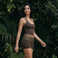Wholesale Women’s Polka-Dot Racerback Tank & Shorts Yoga Set