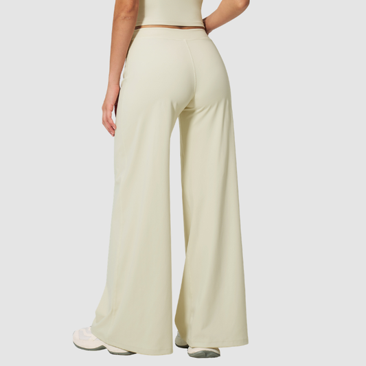 Women's Solid Color Loose Casual Thin Straight Wide-Leg Pants