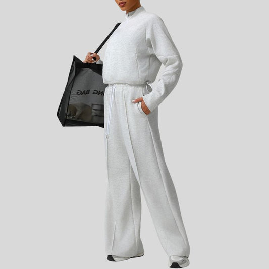 Wholesale Thick half-zip sweatshirt + drawstring | Wonderxfans bulk activewear
