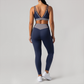Wholesale Contrast Trim Yoga Set – Bra & Leggings Fitness Set