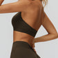 Halter back sports bra