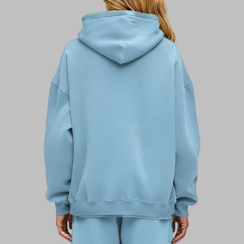 Two-Way Zip Fleece Hoodie
