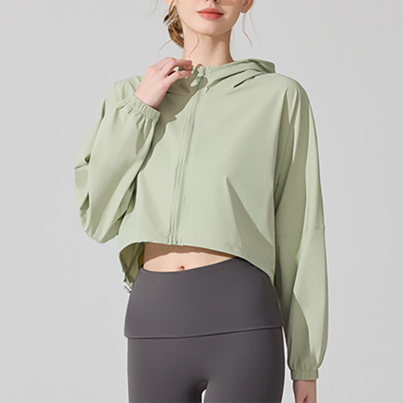 UV resistant outdoor sports long sleeved yoga suit top