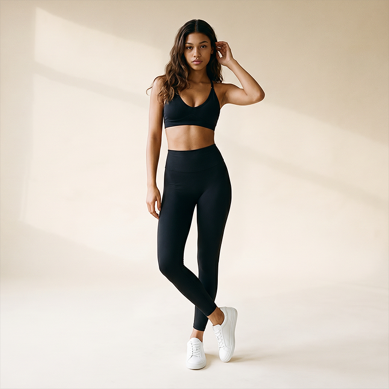 Wholesale Tummy Control High-Waist Sports Bra & Leggings  Yoga Set