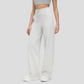 Wholesale Women's High-Waist Flowy Wide-Leg Pants – Drawstring Waist Relaxed Pilates Yoga Trousers