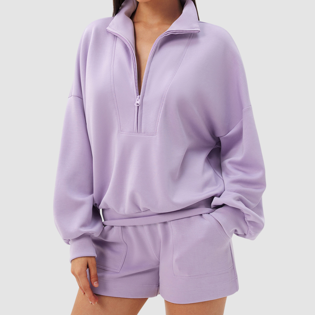Wholesale Women's Loose Stand-Collar Modal Sports Top