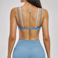 Wholesale fake two contrasting back yoga bras