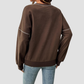 Wholesale Round Neck Seam Detail Sweatshirt – Casual Loose Sportswear Hoodie