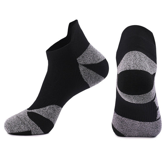 Coolmax Antimicrobial Quick-dry Ear-shaped Cuff Athletic Badminton Socks