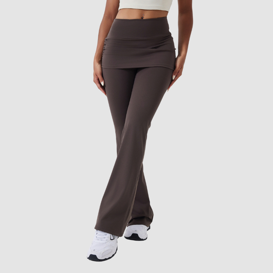 Wholesale Flared pants with side pleats | Wonderxfans bulk activewear