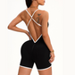 Ladies' cross-back jumpsuit