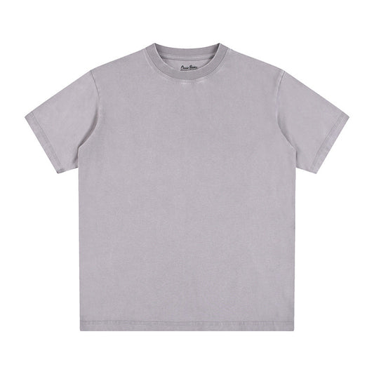 Vintage Fitness Round neck Short Sleeved T-shirts