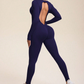 Women's long-sleeve yoga jumpsuit