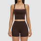 Wholesale Solid Color Tank Top + Quick-Drying Shorts Tennis Set