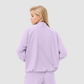 Wholesale Women's Loose Stand-Collar Half-Zip Sports Pullover