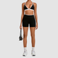 Wholesale Colorblock Detachable Hem Yoga Set Sports Bra & Short – Quick-Dry Activewear
