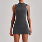 Wholesale Naked-Feel Yoga Set – Sleeveless Crop Top & High-Waist Shorts 2-Piece Activewear