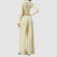 Wholesale Women's Stripe Yoga Bra & Wide-Leg Pants & Jacket 3-Piece Set