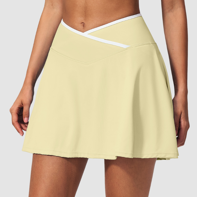 Wholesale womens anti-exposure A-shape tennis skirt