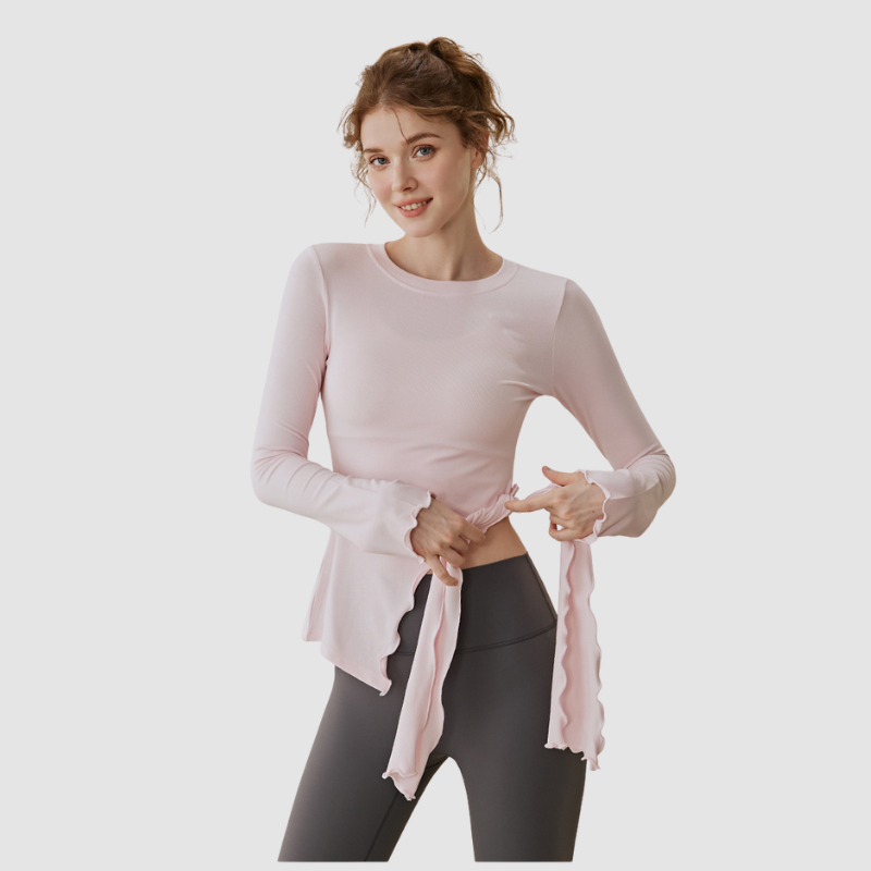Wholesale Loose Fit Hip-Covering Yoga Top