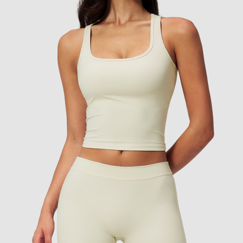 Wholesale Women's I-shape back removable padded tank top