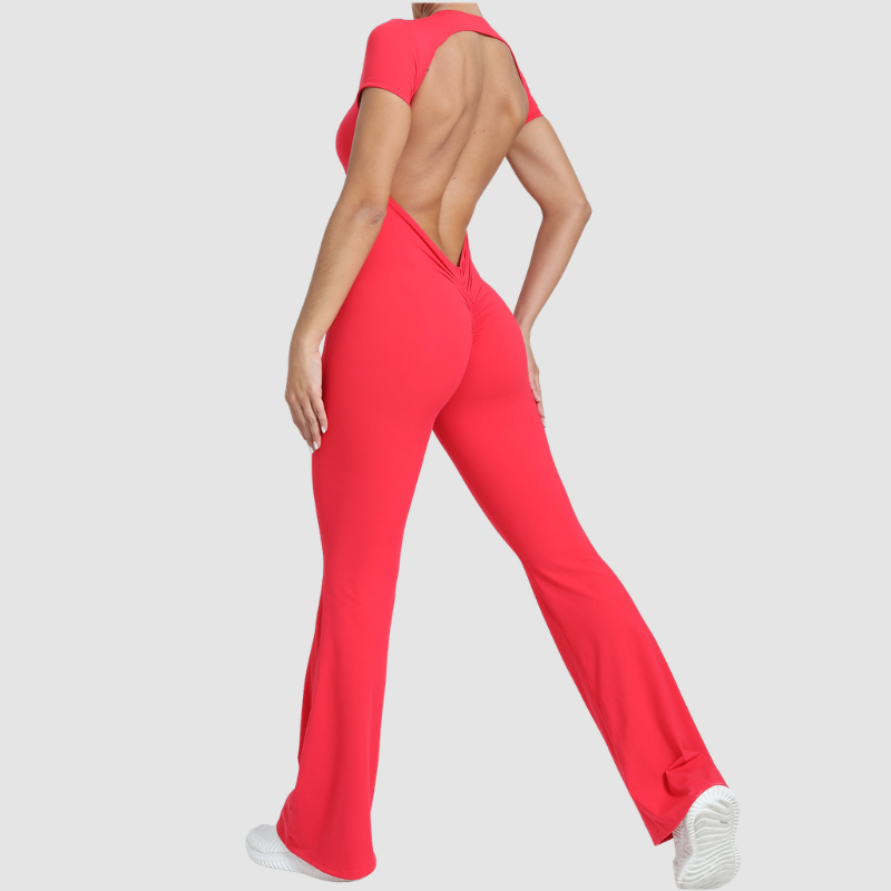 Wholesale Color blocked short sleeve backless | Wonderxfans bulk activewear