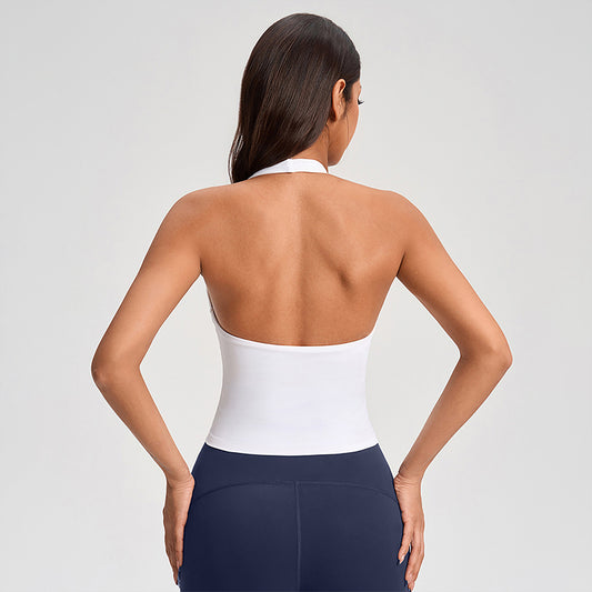 Wholesale V-neck Halter Neck Tank top | Wonderxfans bulk activewear