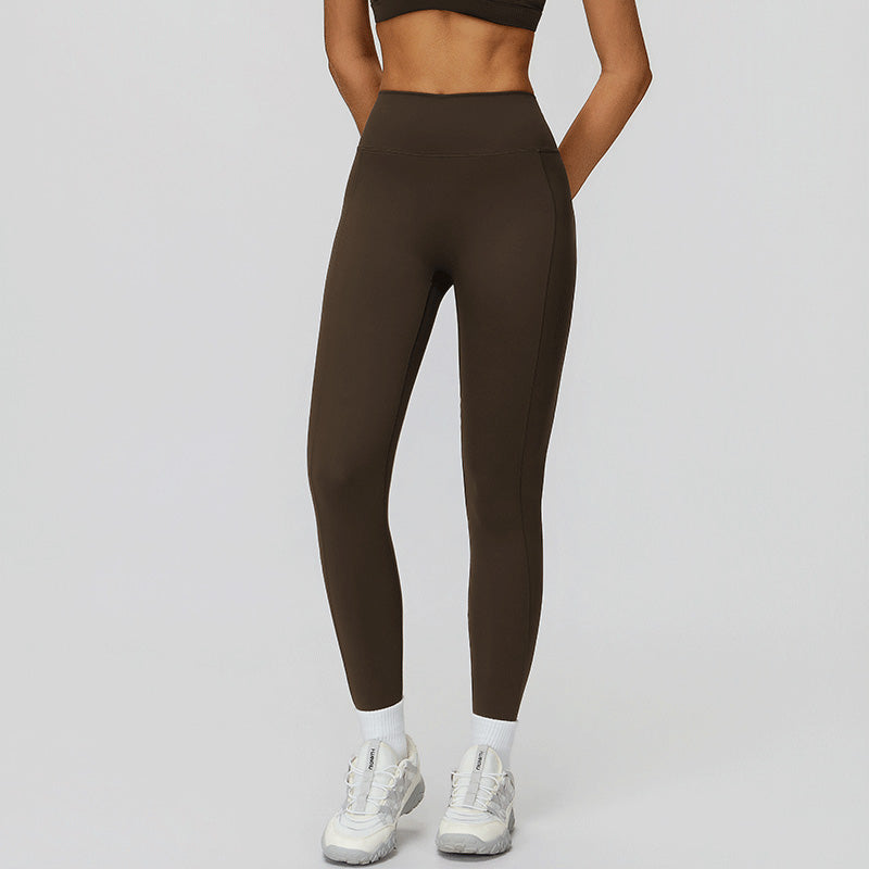 High-waisted, hip-lifting, slimming sports leggings