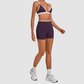 Wholesale Colorblock Detachable Hem Yoga Set Sports Bra & Short – Quick-Dry Activewear