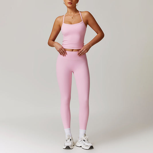 Wholesale Brush Cross-back Top & high | Wonderxfans bulk activewear