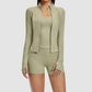 Wholesale Women's front-zip cardigan long-sleeved jacket | Wonderxfans bulk activewear