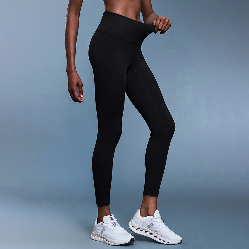 Fleece-lined thermal high-waist yoga leggings
