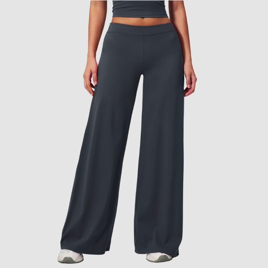 Women's Solid Color Loose Casual Thin Straight Wide-Leg Pants