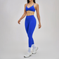 Wholesale Hanging neck bra+tight yoga legging 2-piece set