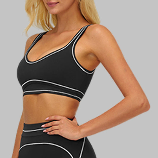 Wholesale Contrasting bra with removable bra | Wonderxfans bulk activewear