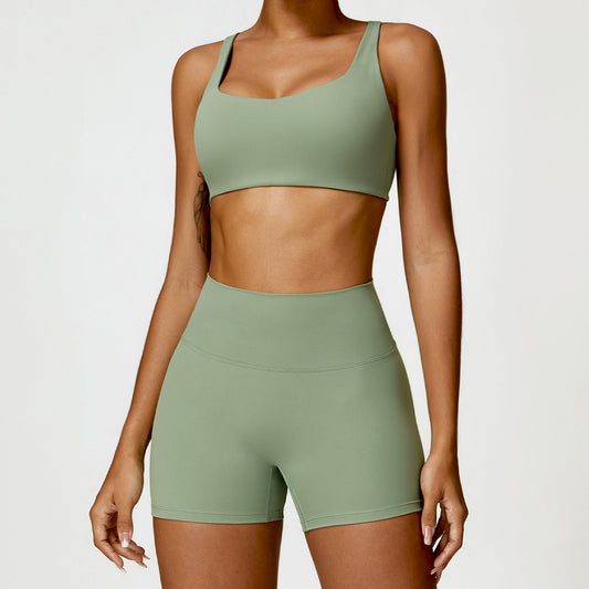 Wholesale Nude Sport bra + high | Wonderxfans bulk activewear