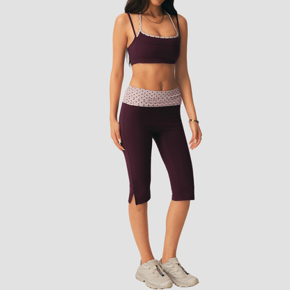 Wholesale Women's Polka Dot Yoga Set – Bra + Fitted Bottoms