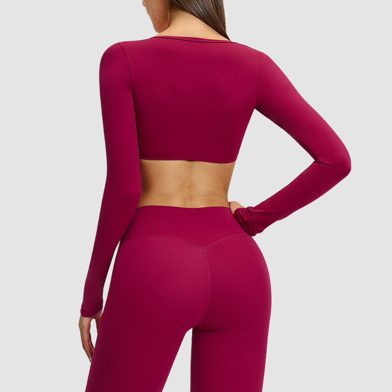 Wholesale Long Sleeve V-Neck Fashion Short | Wonderxfans bulk activewear
