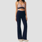 Wholesale Women's Padded Bra+Hip-lift Flare Pants Pilates Set