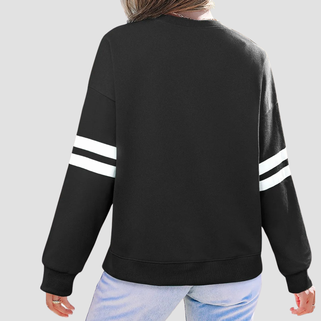 Wholesale Contrast Color Pullover Sweatshirt – Loose Casual Knitted Top