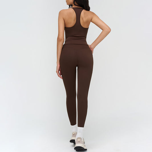Wholesale Racerback tank top + high-waisted | Wonderxfans bulk activewear