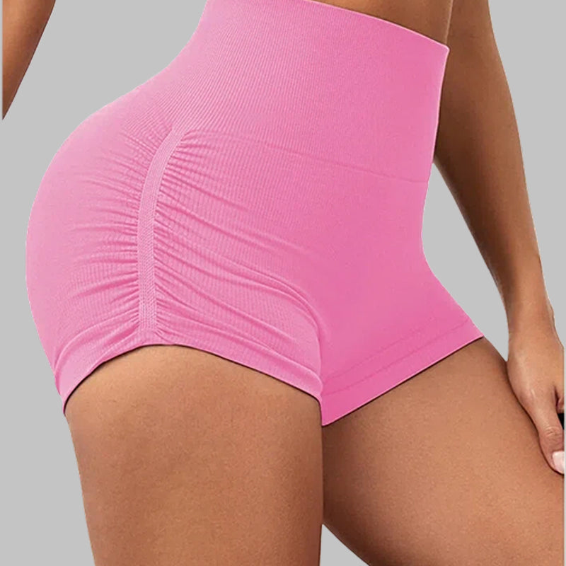 Side-pleated sport shorts