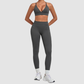 Wholesale Women’s Spliced Cami Sports Bra & Cropped Leggings Yoga Set