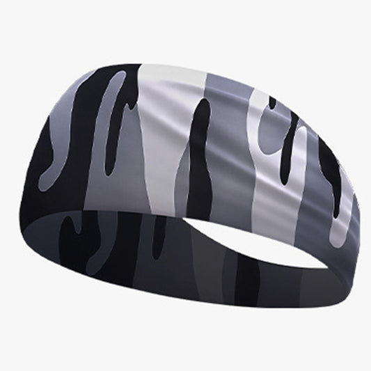 Quick-dry wide elastic sweat-absorbent sports headband