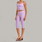 Wholesale Women's Halter Neck Yoga Set – High Elasticity Capri Pants Fitness Activewear