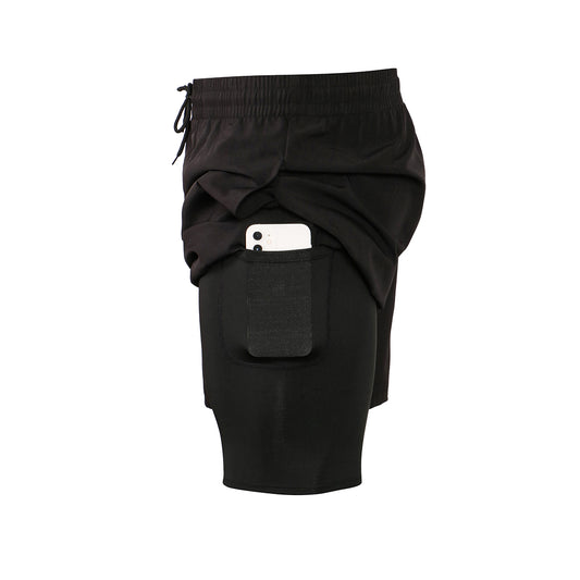 Wholesale Men's fake two solid color | Wonderxfans bulk activewear