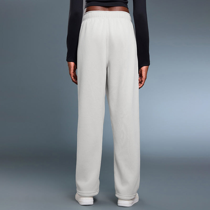 Fleece-Lined Straight Leg Pants