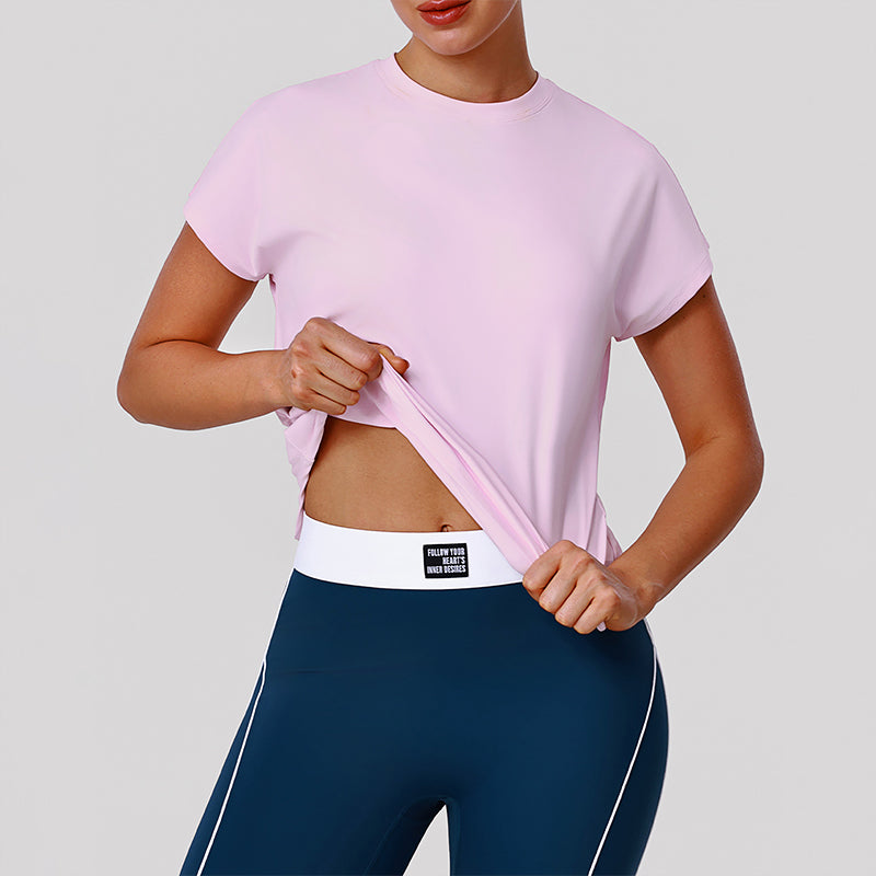 Wholesale breathable patterned athletic top T-shirt