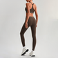 Wholesale Naked-Feel Sports Bra & High-Waist Biker Shorts Set – Quick-Dry Yoga 2-Piece set